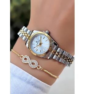 Orijinal Rolex Model Minimal Yeni Sezon Kadın Kol Saati - Bileklik Hediyeli