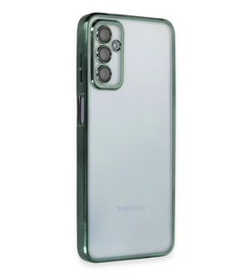 Galaxy M23 Kılıf Lensli Silikon - Yeşil