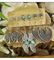 6 li ÇELİK KÜPE SETİ