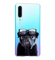 PrintiFy Huawei P30 ile Uyumlu 1mm Slim Fit Köpek 3 050f Baskılı Şeffaf  Kılıf