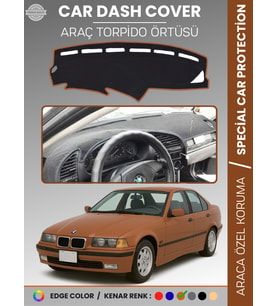 BMW E36 (1990-2000) Torpido Örtüsü Ön Göğüs Koruma Torpido Koruma Araca Özel Kaymaz Kolay Montaj