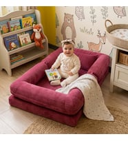Oyun Alanlı Bebek Yer Yatağı Montessori Yatak Sünger Çocuk Karyola