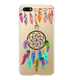 PrintiFy Huawei Y5 2018 ile Uyumlu 1mm Slim Fit Nazar Boncuğu 6 Baskılı Şeffaf  Kılıf