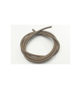 6 MM ÇAPLI YUVARLAK DERİ KORDON  (2 METRE) (Taba)