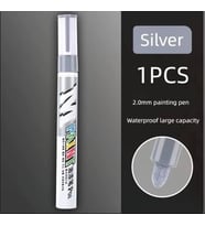 Rötuş Kalemi Paint Pen Gümüş Renk Metal, Ahşap ve Oto Yüzey Boyası