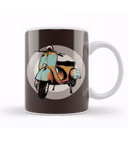 Vespa Scooter Kupa Bardak Porselen