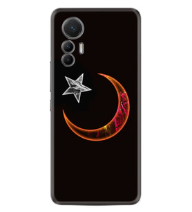 Xiaomi 12 Lite Kılıf Resimli Desenli Silikon Platinium Series Ay Yıldız 1884