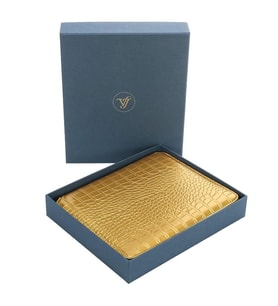 Vj croco zipperfolder organizerdef 14,8x21 altın
