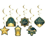 6 Lı Tavan Sarkıt Süs 11 Ayın Sultanı Ramazan Süsleme Ev dekorason-