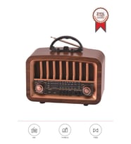 Torima D-57 Ahşap Nostalji Radyo Kablosuz Bluetooth Hoparlör
