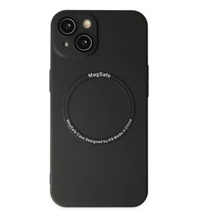 iPhone 14 Plus Kılıf Jack Magneticsafe Lens Silikon - Siyah