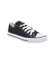 Prego Siyah&Beyaz Çocuk Kısa Converse Tarzı Spor Ayakkabı SİYAH