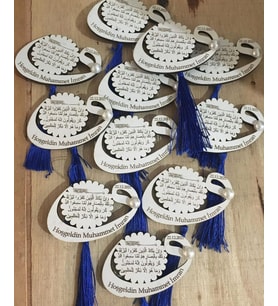 Kişiye Özel Ahşap Magnet Hatıra (Bej)
