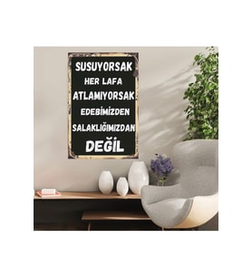 Ahşap Retro Mdf Poster , Komik Sözler , Duvar Yazıları , Manzara ,  Tarih , Edebiyat - Tbl0806
