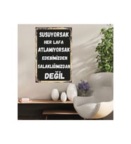 Ahşap Retro Mdf Poster , Komik Sözler , Duvar Yazıları , Manzara ,  Tarih , Edebiyat - Tbl0806