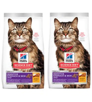 Hills Feline Sensitive Skin Tavuklu Yetişkin Kuru Kedi Maması 1,5 Kg 2 Adet