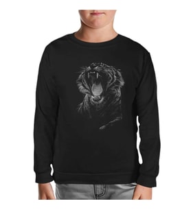 Roar - Kaplan Siyah Çocuk Sweatshirt