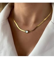 ROMA RAKAMLI İTALYAN EZME ZİNCİR KOLYE GOLD ÇELİK ÜZERİ ALTIN KAPLAMA GARANTİ BELGELİ