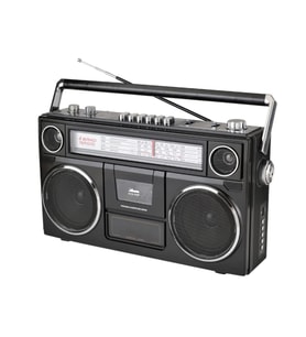 PUXING PX-669BT Büyük Boy Şarjlı Kaset Çalarlı Bluetoothlu Nostaljik FM Radyo (D.Siyah)