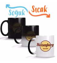 Heisenberg Logo Cafe Breaking Bad Sihirli Kupa Bardak Porselen