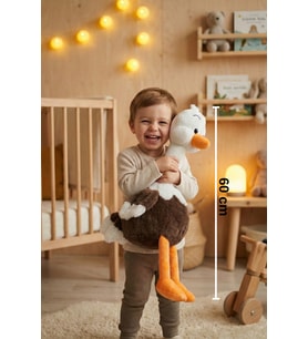 Yumuşacık Sevimli Deve Kuşu Büyük Boy Peluş Oyuncak 60 Cm