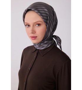 Belli Twill İpek Desenli Eşarp 4325D