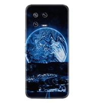 Xiaomi 13 Kılıf Silikon Desen Özel Seri Mavi Gece 1605