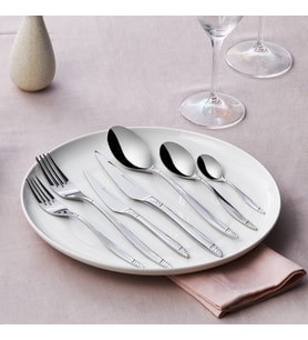 Karaca Elegance Holey Platin 12 Kişilik 84 Parça Çatal Kaşık Bıçak Takımı