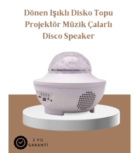 Müzik Ritimli Işık Değişimi & Dönen Dalga Efekti – Galaxy Projektör