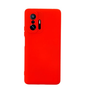 Pilelistore   Xiaomi Mi 11T Pro Kılıf Nano içi Kadife Silikon - Kırmızı