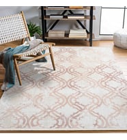 Makine Kaymaz Yıkanabilir Krem Geometrik Triko Salon Halısı Mutfak Halısı Koridor Halısı Yolluk 14558K