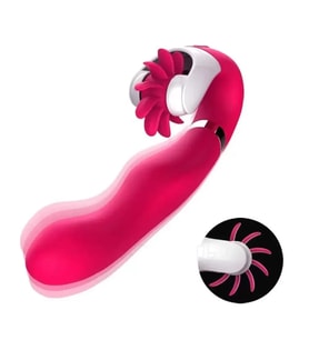 FLIRT Dönebilen Dil Klitoris Uyarıcı ve G-Spot Uyarıcı 2 in 1 Vibratör