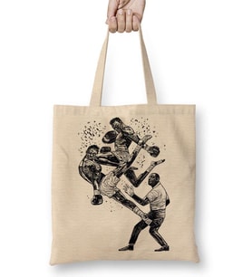 Luta Muay Thai Desenho Bez Çanta Uzun Saplı