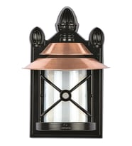 AVONNI BAP-68049-BKR-M4-OP Kahverengi/Siyah Boyalı Dış Mekan Aydınlatma E27 Aluminyum Polikarbon Cam 25x20cm