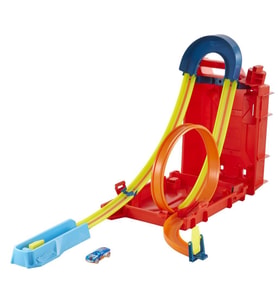 Hot Wheels Track Builder Benzin Bidonu Akrobasi Seti, Akrobasi ve Yarış Maceraları Için Pist Inşa Seti, Oyuncak Araba ve Pist Saklama Kutusu, Diğer Setlere Bağlanabilir, 6 Yaş ve Üzeri HDX78