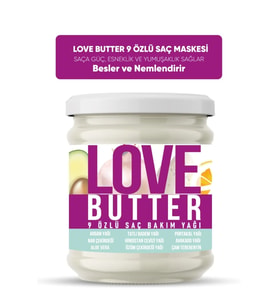 LOVE BUTTER SAÇ BAKIM YAĞI SAÇ BESLEYİCİ VE GÜÇLENDİRİCİ ÖZLER 190ml