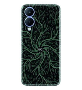 Vivo Y17S Kılıf Silikon Desen Özel Seri Sarmaşıklar 1675