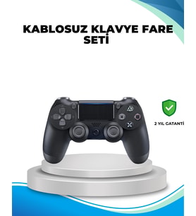 Kablosuz Ps4 Oyun Kolu Çift Motor Titreşimli Uzun Bataryalı