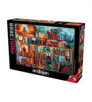 Anatolian Puzzle 3000 Parça Gizemli Kitaplık 4918