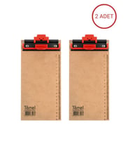 Temel 1/3 A4 Ahşap Sekreterlik Otomatik Mekanizmalı Kalem Tutma Aparatlı 2li Set