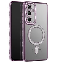 Pilelistore   Samsung Galaxy A37 5G Joke Simli Magneticsafe Kılıf - Derin Mor