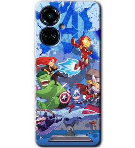 Tecno Camon 19 Pro Kılıf HD Desen Baskılı Kılıf - Avengers Cartoon