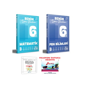 Benim Hocam Yayınları 2025 2026 müfredat 6 Sınıf Matematik-Fen Bilimleri Soru Bankası Tamamı Video Çözümlü Sorular (Çok Renkli)