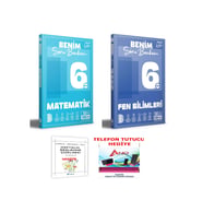 Benim Hocam Yayınları 2025 2026 müfredat 6 Sınıf Matematik-Fen Bilimleri Soru Bankası Tamamı Video Çözümlü Sorular (Çok Renkli)