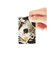 Kupa Ası Vintage Parlak Kredi/Banka Kart Kaplama Sticker