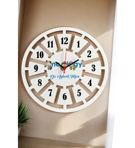 Onkoloji Doktoru Duvar Saati 40cm (Beyaz)