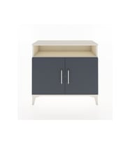 Arges Şifonyer 2 Raflı 2 Kapaklı 88x30x80 Aytaşı-Antrasit