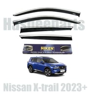 Nissan Xtrail Kromlu Cam Rüzgarlığı Niken 2023+ Sonrası uyumlu (Siyah)