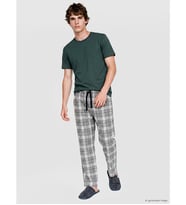 LC WAIKIKI Gri Ekose Erkek Pijama Alt
