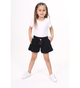 Toontoy Kız Çocuk Şort (Siyah)